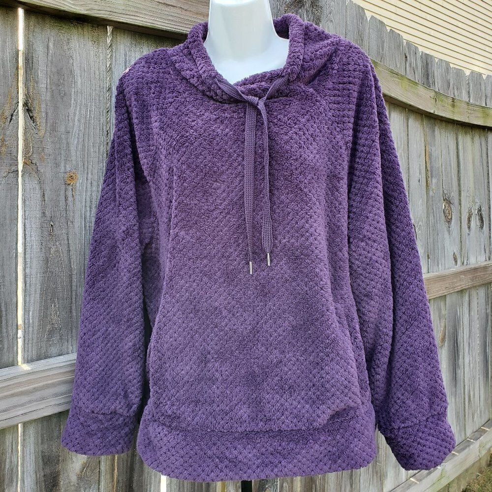 MEMBERS MARK WOMENS PLUSH PULLOVER
